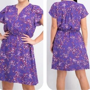 41 Hawthorn L Celia Stitch Fix purple floral dress
